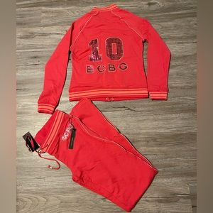 NWT BCBG Y2K INSPIRED EMBELLISHED SWEATSUIT SIZE M